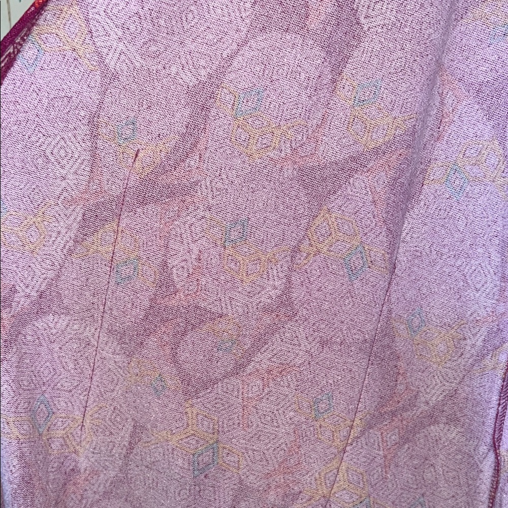 NWT LuluRoe Pink geometric Sarah Women's duster jacket - Picture 8 of 10